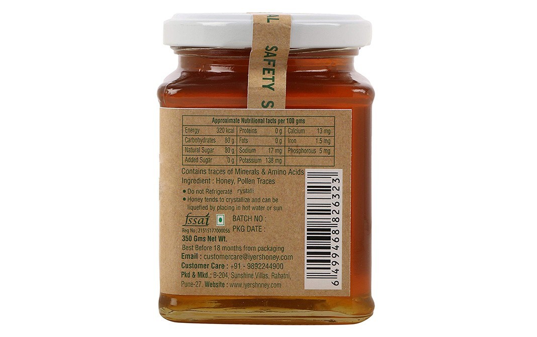 Florea Raw Rosewood Floral Honey    Glass Jar  350 grams